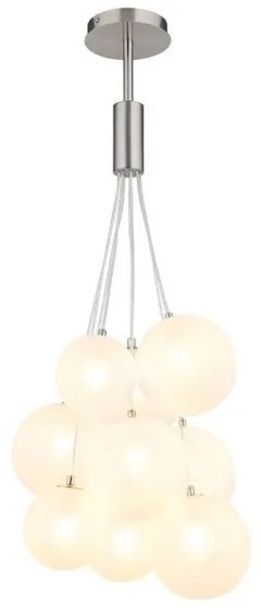 Κρεμαστό Φωτιστικό Οροφής 9xG9 LED Globo Lighting-56144-9HN-Νίκελ Ματ 56144-9HN