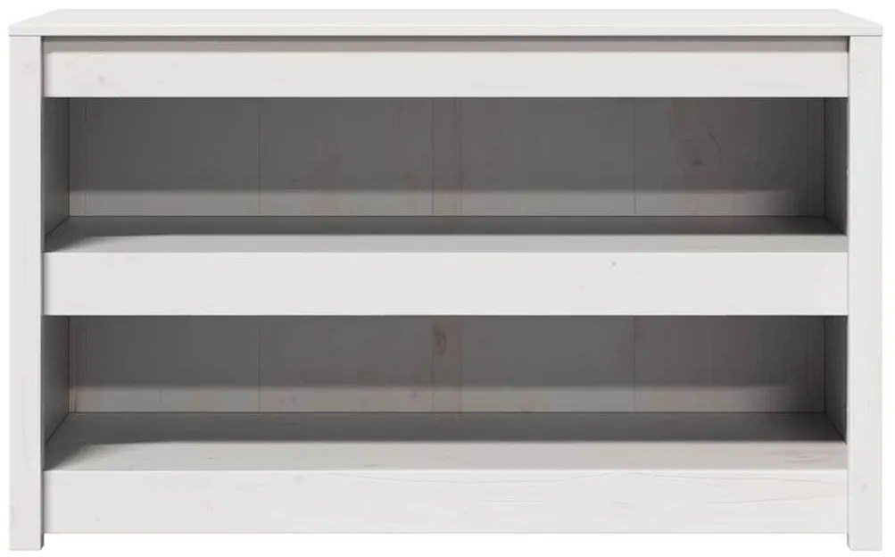 vidaXL Ντουλάπα Κουζίνας Λευκό 106 x 55 x 64 cm Μασίφ ξύλο πεύκου