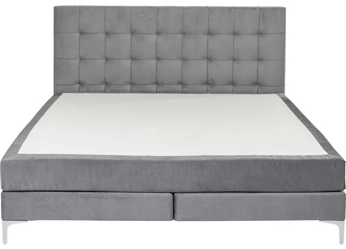 Κρεβάτι Boxspring Benito Star Γκρι 160x200εκ. 160x213x110εκ - Γκρι