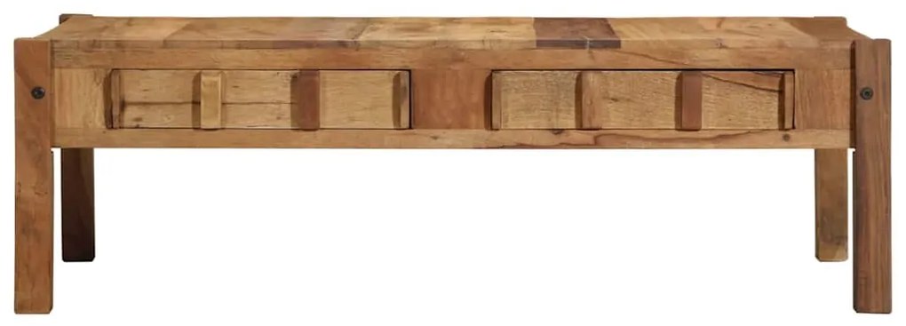 vidaXL Τραπεζάκι σαλονιού Καφέ 110 x 54 x 35 εκ Στερεό Ανακτηθέν Ξύλο