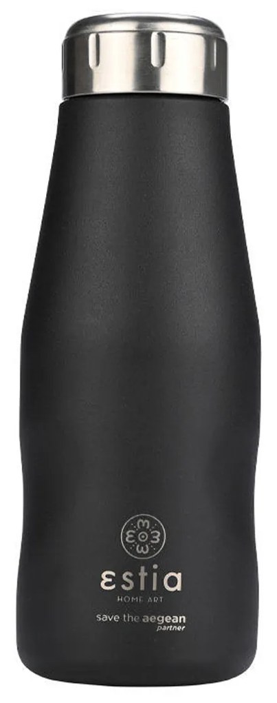 Μπουκάλι Θερμός 350ml Estia Save The Aegean Midnight Black 01-22297