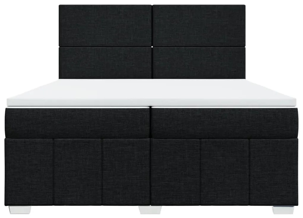 ΚΡΕΒΑΤΙ BOXSPRING ΜΕ ΣΤΡΩΜΑ ΜΑΥΡΟ 200X200 ΕΚ. ΥΦΑΣΜΑΤΙΝΟ 3294070