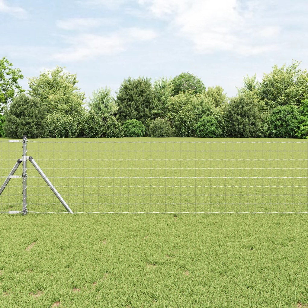 vidaXL Euro Fence 0.6x50 m Γαλβανισμένος Χάλυβας