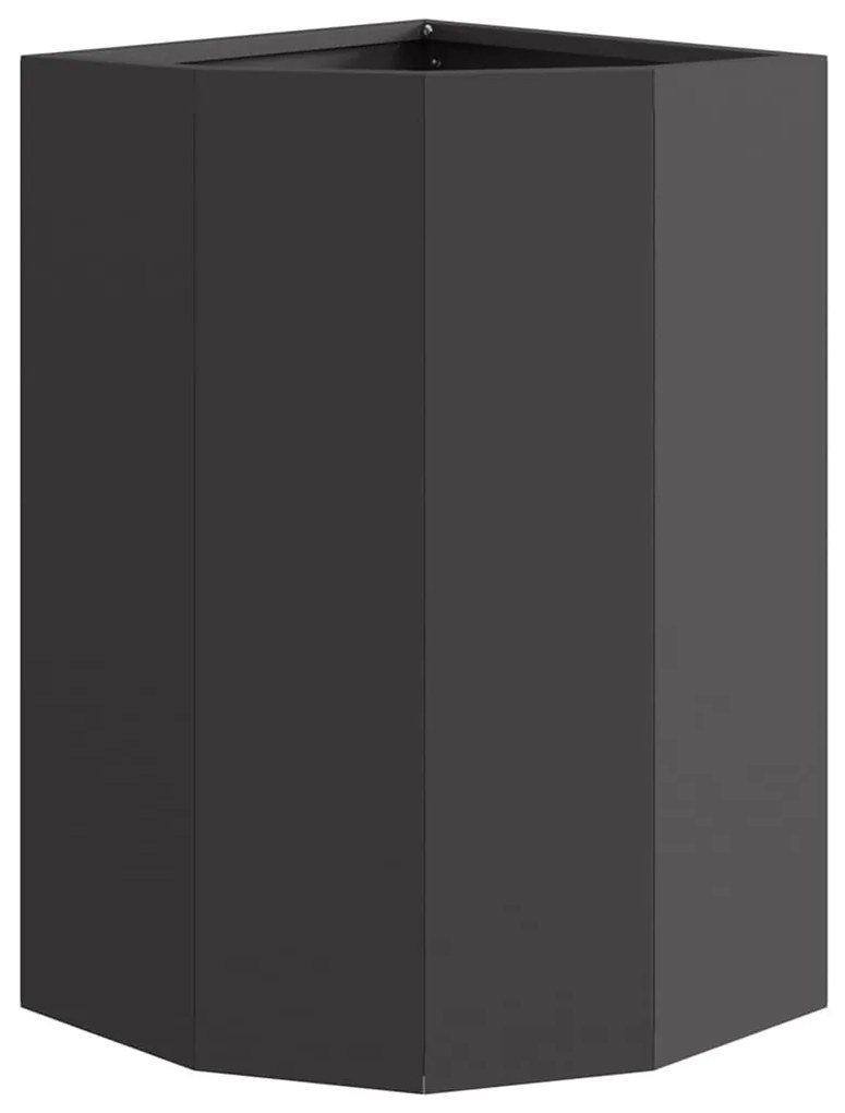 vidaXL Γωνιακό Ροδόδεντρο Μαύρο 30 x 30 x 50 cm Ατσάλι