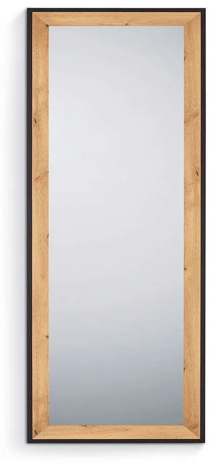 Καθρέπτης Τοίχου Bianka 1610298 50x150cm Natural-Black Mirrors &amp; More Mdf, Glass