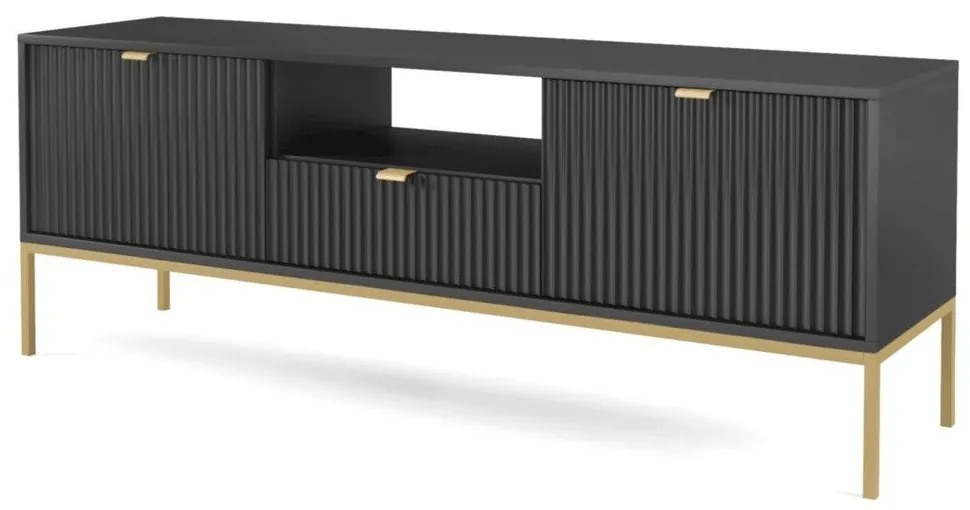 Έπιπλο Τηλεόρασης Nova P_Nova_TVc-g 154x39x56cm Anthracite-Gold