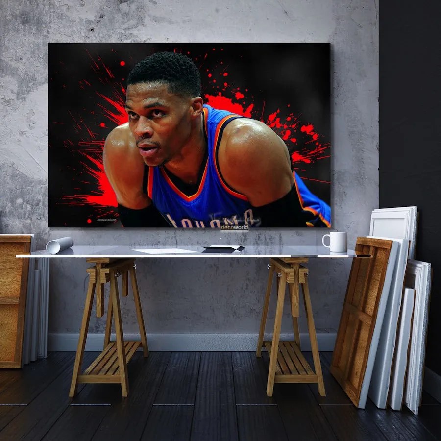 Πίνακας σε καμβά NBA Russel Westbrook KNV918 65cm x 95cm