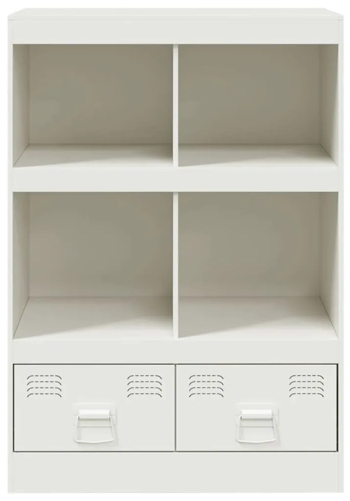 Ραφιέρα Λευκή 67x39x95 εκ. από Ατσάλι - Λευκό