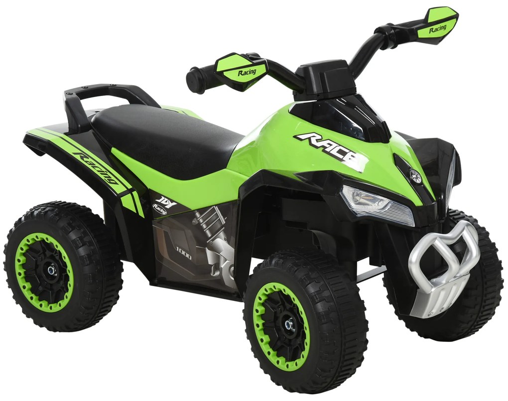 HOMCOM Αυτοκίνητο-πατίνι, όχημα-πατίνι για παιδιά 18-36 μηνών Πράσινο