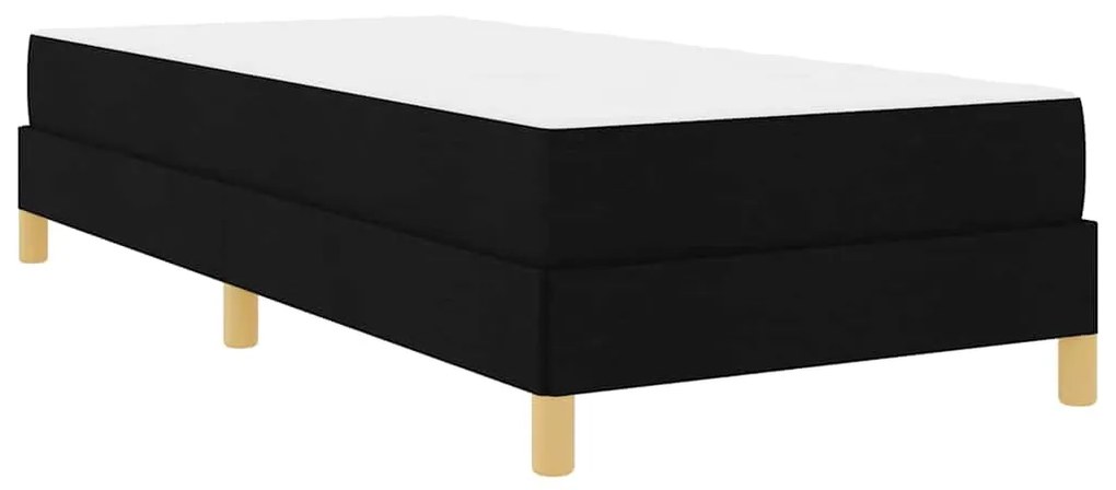 vidaXL Κρεβάτι με ελατήρια Μαύρο, Καφέ 80 x 200 cm