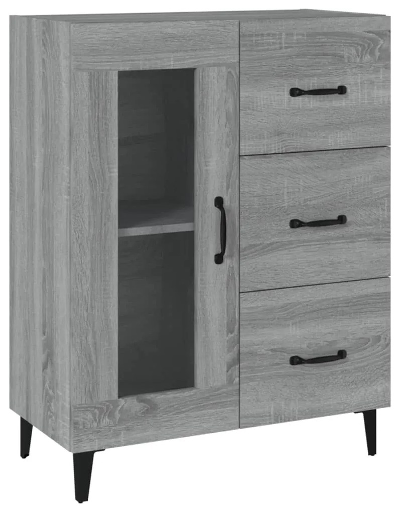 vidaXL Ντουλάπι Γκρι Sonoma 69,5 x 34 x 90 εκ. από Επεξεργασμένο Ξύλο