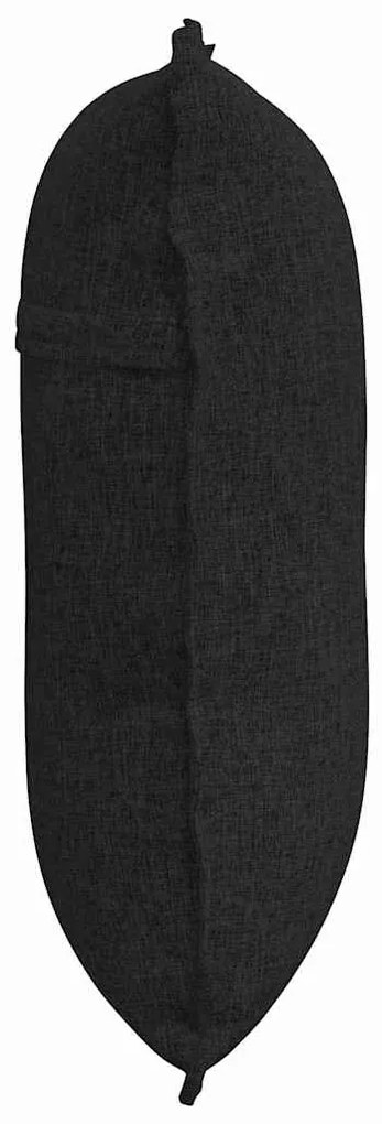 vidaXL Μαξιλάρι Πλάτης Μαύρο 60 x 19 x 50 εκ ύφασμα