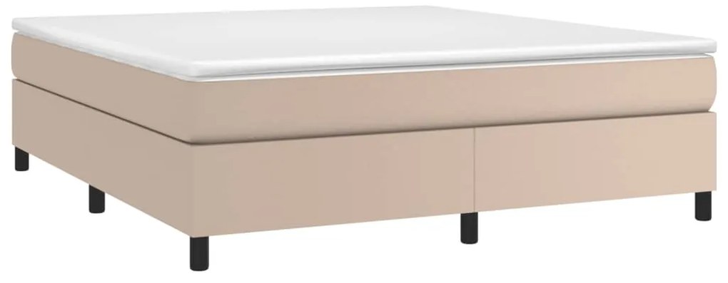 vidaXL Πλαίσιο Κρεβατιού Καπουτσίνο 180x200 εκ. από Συνθετικό Δέρμα
