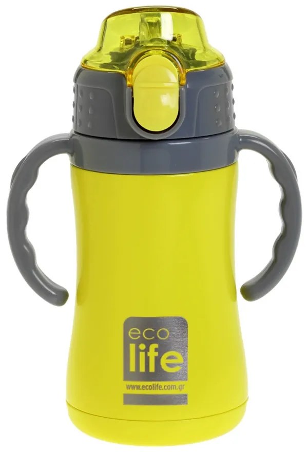 Ecolife Θερμός Παιδικός Kids Thermos Yellow 300ml Κίτρινο 33-BO-2998