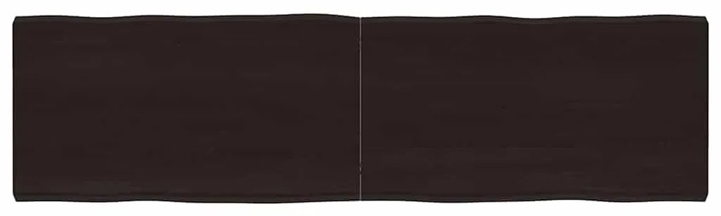 vidaXL Επιφ Τραπεζιού Αν Καφέ 180x50x(2-6)εκ.Ακατέργ. Μασίφ Ξύλο Δρυός