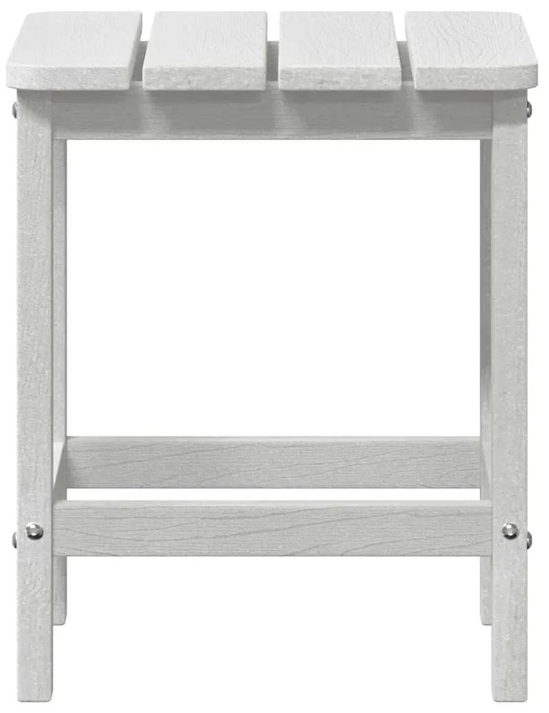 vidaXL Πλευρικό Τραπέζι Adirondack Λευκό 38x38x45 εκ. από HDPE