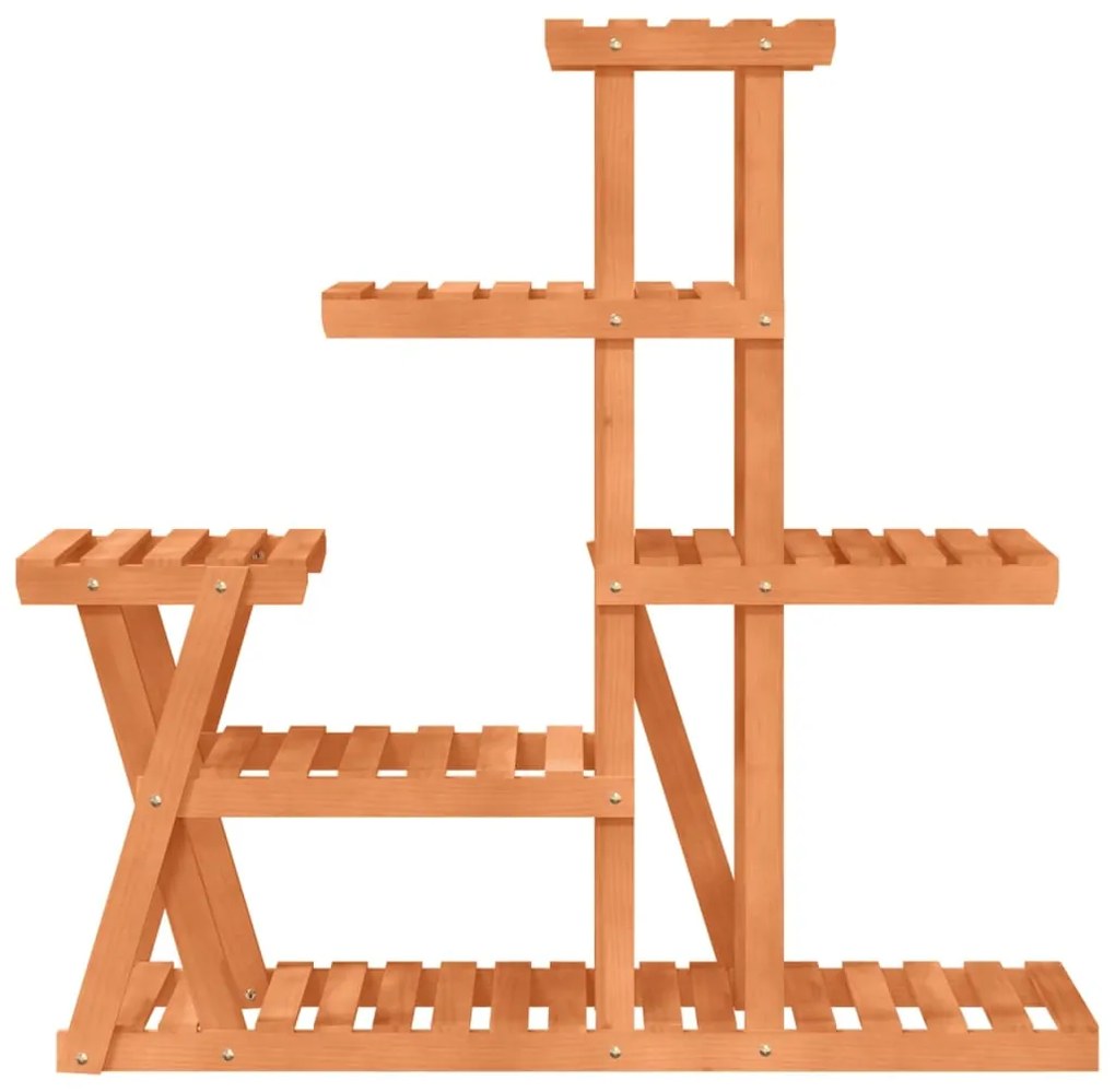 vidaXL Βάση Λουλουδιών 95x25x96 εκ. από Μασίφ Ξύλο Ελάτης