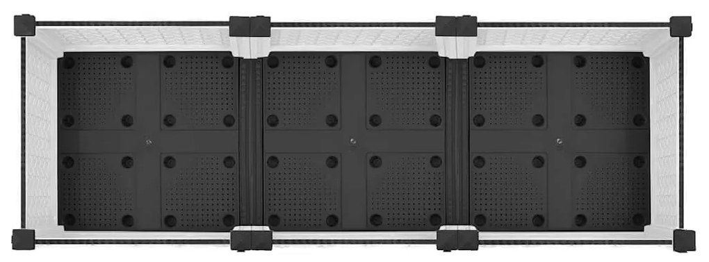 vidaXL Ζαρντινιέρα 120 x 40 x 23 εκ. από Πολυπροπυλένιο