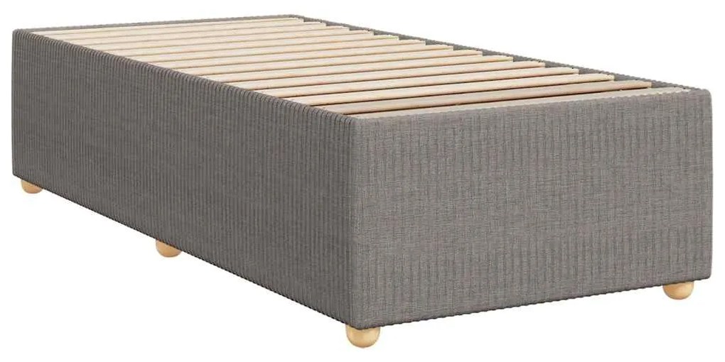 vidaXL Σκελετός Κρεβατιού Χωρίς Στρώμα Taupe 100 x 200 εκ. Υφασμάτινο
