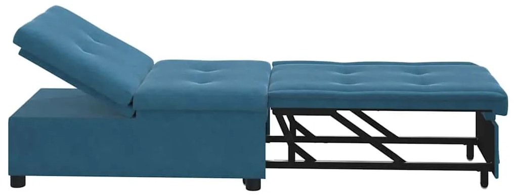 vidaXL Κρεβάτι καναπές Μπλε 194 x 67 x 82 εκ Βελούδο