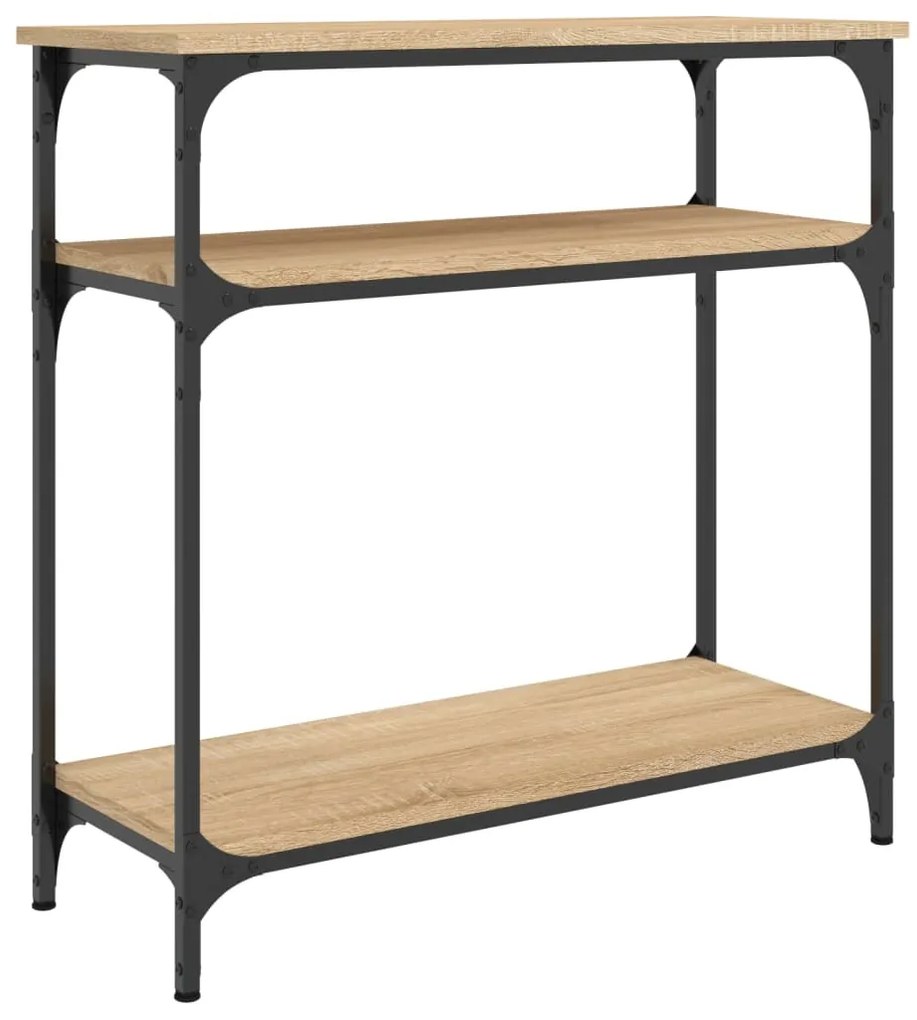 vidaXL Τραπέζι Κονσόλα Sonoma Δρυς 75x29x75 εκ. Επεξεργασμένο Ξύλο