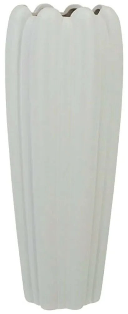 Βάζο Τουλίπα 15-00-22502-40 Φ14x40cm White Marhome Ceramic