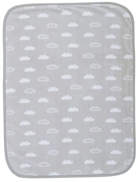 Βρεφική Κουβέρτα Κούνιας Clouds Grey 100x140 Nef-Nef Homeware