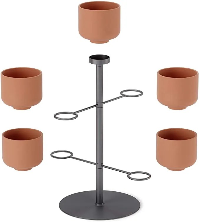 Σταντ με 5 κασπώ Umbra Terrapota planter 1015664-624