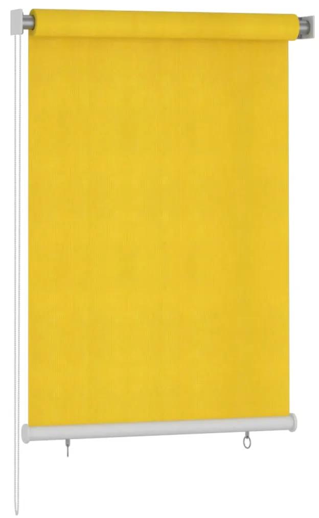 vidaXL Στόρι Σκίασης Ρόλερ Εξωτερικού Χώρου Κίτρινο 100 x 140 εκ. HDPE
