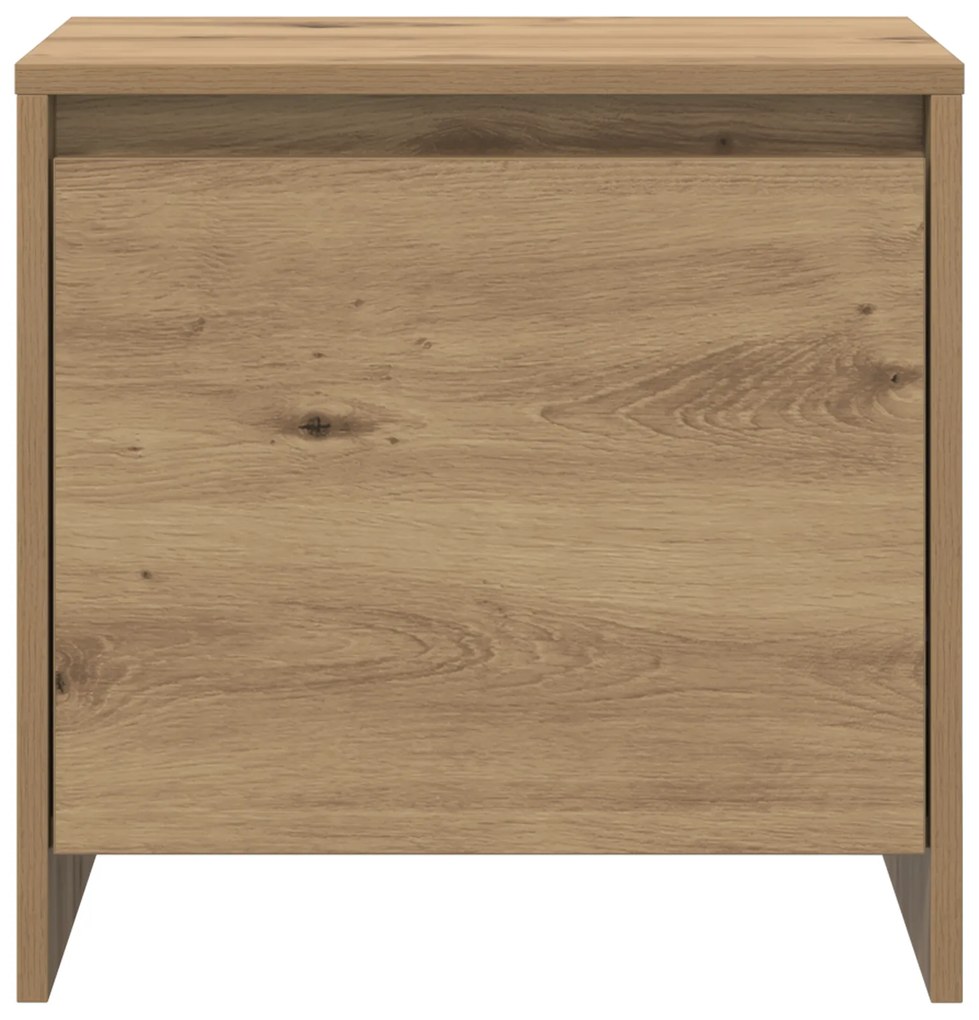 vidaXL Κομοδίνο artisan δρυς 45 x 34 x 44.5 εκ Επεξεργασμένο ξύλο