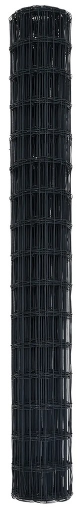 vidaXL Euro Φράκτης Γκρι 1.6x10 m Χάλυβας