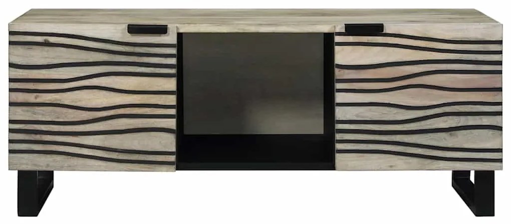 vidaXL Τραπεζάκι σαλονιού Μπεζ και Μαύρο 100 x 54 x 40 εκ