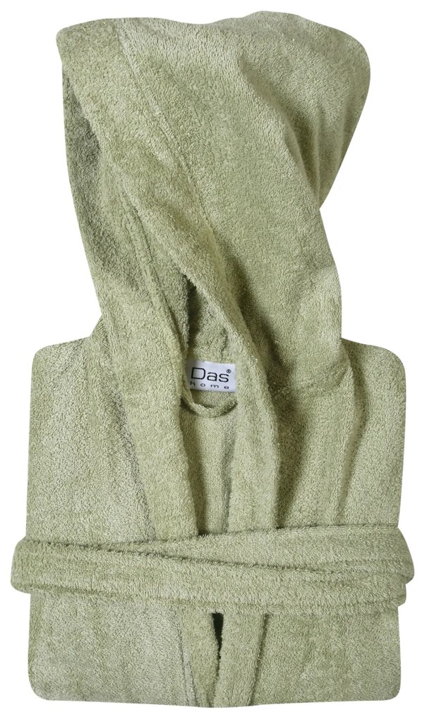 Μπουρνούζι Ενηλίκων Βαμβακερό Large Casual 5907 Λαδί Das Home