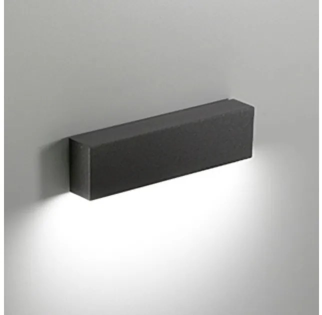 Απλίκα Φωτιστικό Τοίχου LED 4W IP65 3000K Slat Zafferano-LD0150G3-Γκρι LD0150G3