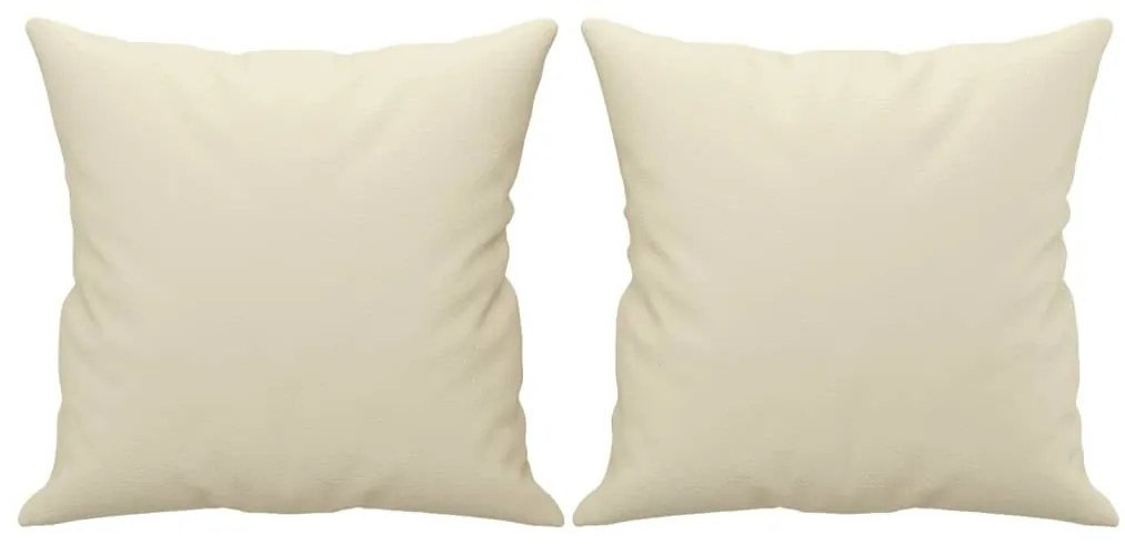 vidaXL Πολυθρόνες Σετ 3 Τεμαχίων Κρεμ Συνθετικό Δέρμα με Μαξιλάρια