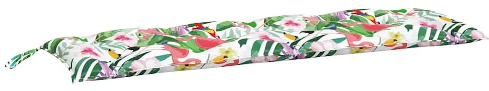 vidaXL Μαξιλάρια Πάγκου Κήπου 2 τεμ. Πολύχρωμα 150x50x7 εκ. Υφασμάτινα