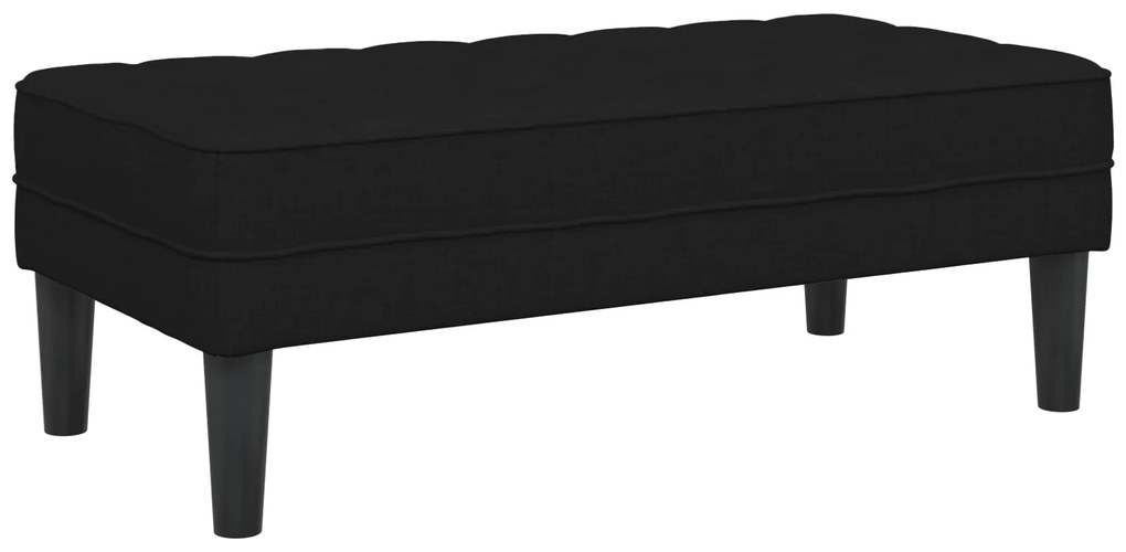 vidaXL Παγκάκι Μαύρο 113x57x39 εκ Υφάσματος