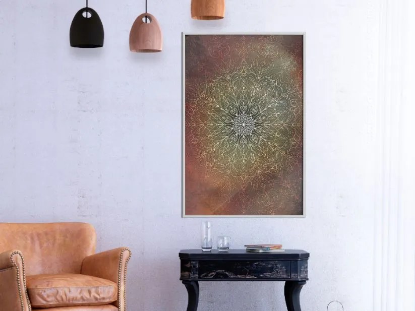 Αφίσα - Subdued Harmony - 20x30 - Χρυσό - Χωρίς πασπαρτού