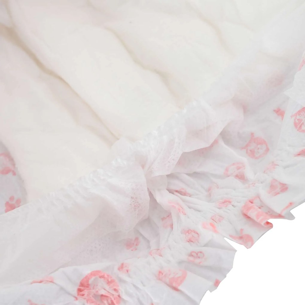 vidaXL Μίας χρήσης πάνα σκύλου θηλυκή 50 pcs Λευκό S