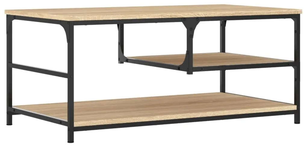 vidaXL Τραπεζάκι Σαλονιού Sonoma Δρυς 90 x 49 x 40 εκ. Επεξεργ. Ξύλο