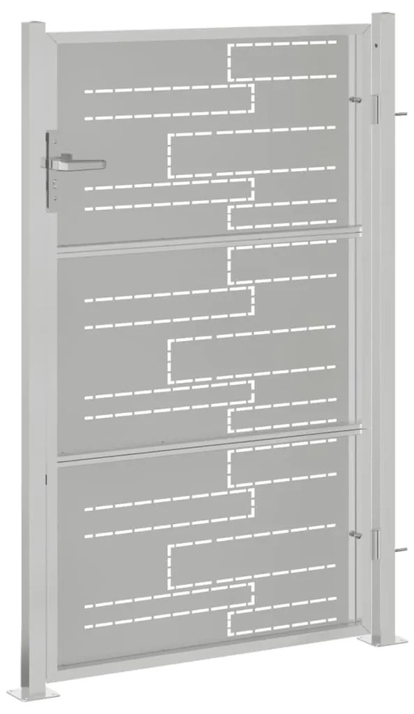 vidaXL Πόρτα Περίφραξης Κήπου 100 x 150 εκ. από Ανοξείδωτο Ατσάλι