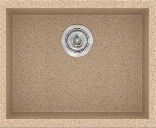 Νεροχύτης Κουζίνας Sanitec Classic 341 Ένθετος 50x40 εκ. - Granite Beige