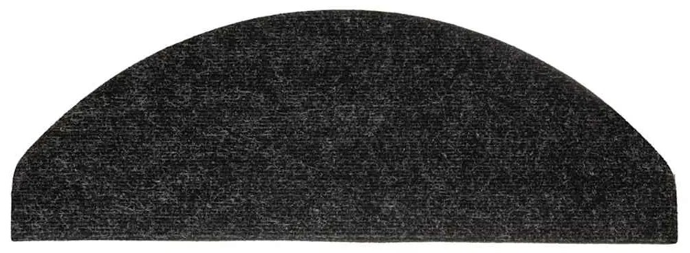 vidaXL Πατάκια Σκάλας Αυτοκόλλητα 10 τεμ. Ανθρακί 65 x 22,5 x 3,5 εκ.