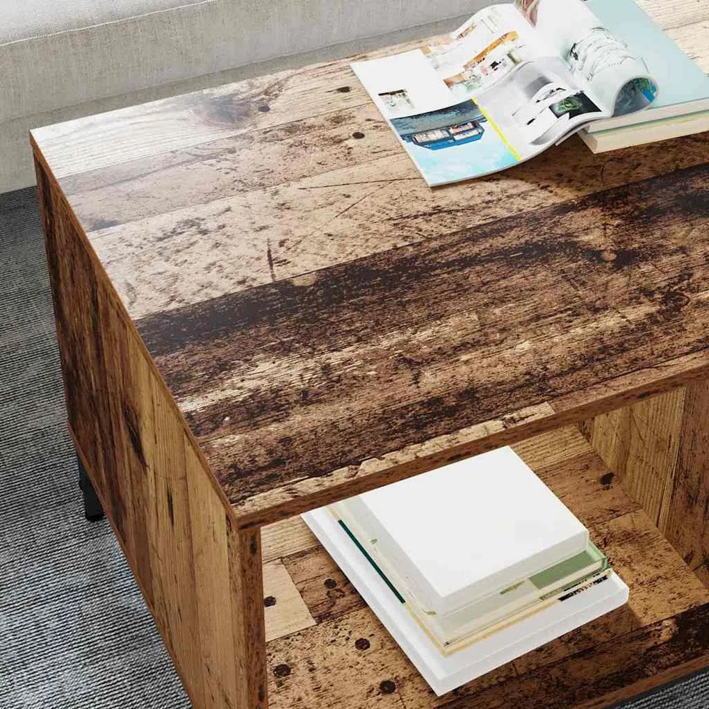 vidaXL Τραπεζάκι σαλονιού Παλαιό ξύλο 90 x 49 x 46 εκ.