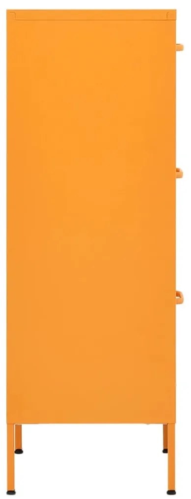 vidaXL Ντουλάπι Αποθήκευσης Μουσταρδί 42,5 x 35 x 101,5 εκ. από Ατσάλι