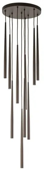 Πολυέλαιος Κρεμαστό Φωτιστικό Οροφής 10xG9 Piano TK Lighting-10110-Καφέ 10110