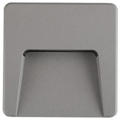 Απλίκα Φωτιστικό Τοίχου LED 3W 3CCT IP65 12x12cm Slim Pro Eurolamp-145-52097-Γκρι 145-52097