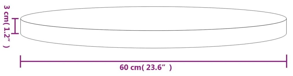 ΕΠΙΦΑΝΕΙΑ ΤΡΑΠΕΖΙΟΥ ΣΤΡΟΓΓΥΛΗ ΛΕΥΚΗ Ø60X3 ΕΚ. ΜΑΣΙΦ ΞΥΛΟ ΠΕΥΚΟΥ 833665