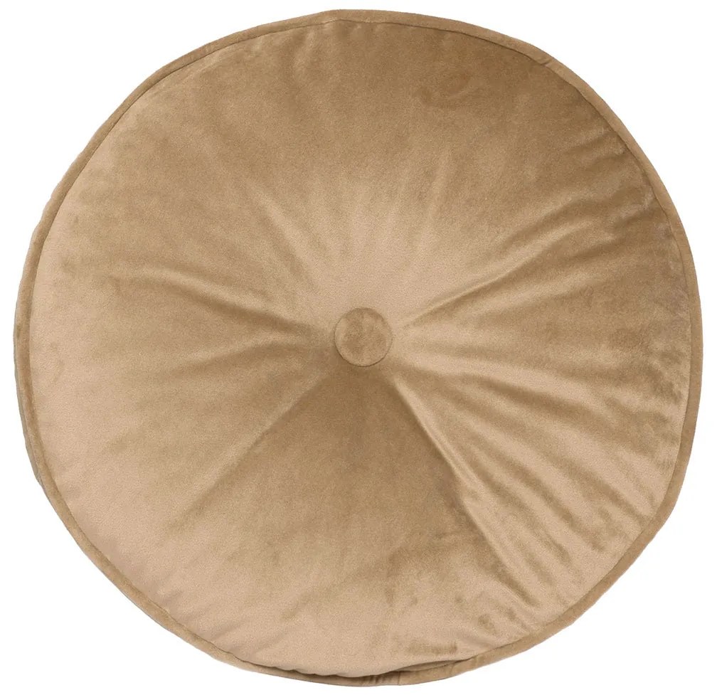 Βελουτέ Διακοσμητικό Μαξιλάρι (Φ40) Palamaiki VF803 Beige