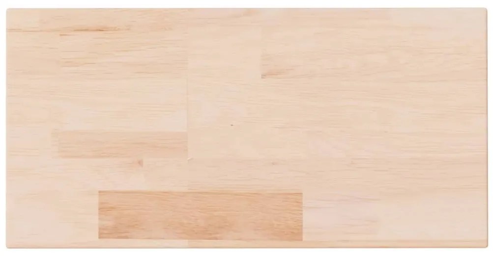vidaXL Ράφι 40x20x2,5 εκ. από Ακατέργαστο Μασίφ Ξύλο Δρυός